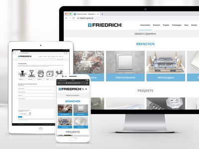 Friedrich GmbH Responsive Webseite