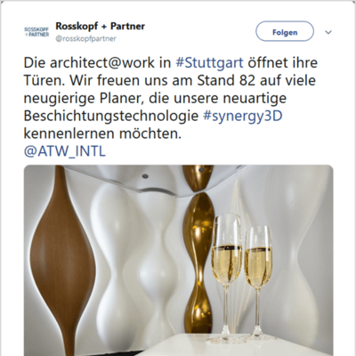 Screenshot Rosskopf+Partner Twitter Post