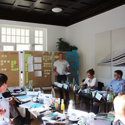 Teilnehmer des Kreativworkshops BioOekoGIS, Foto: DBI