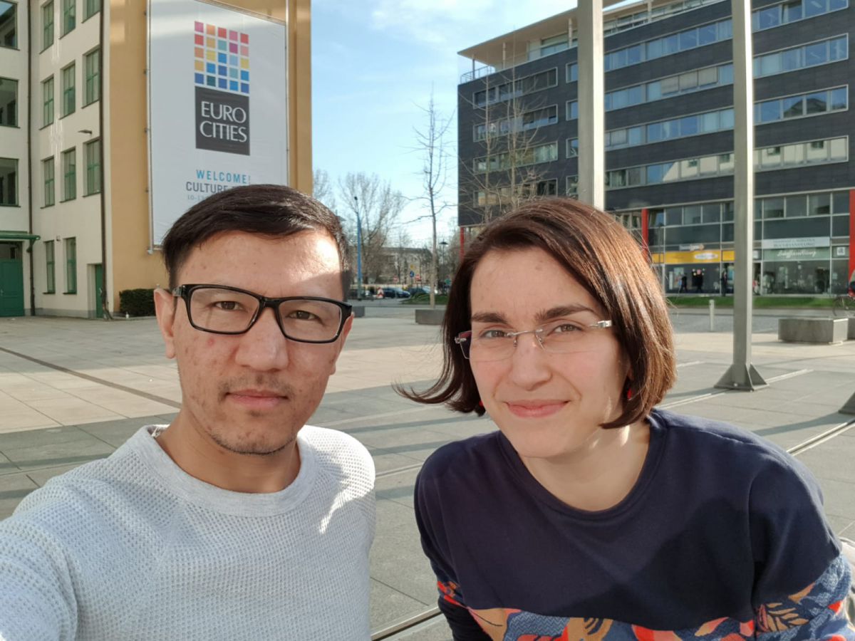 Frizzi Seltmann und Azim Ahmadi