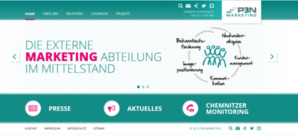 Screenshot Neue Webseite