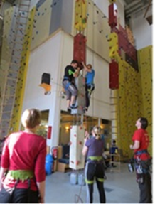 Team-Incentive für die GETT Gerätetechnik GmbH in der Kletterhalle