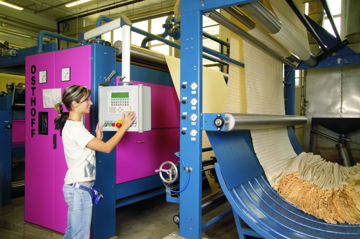 Neben hochwertigen Heimtextilien produziert Curt Bauer in Aue auch technische Textilien.