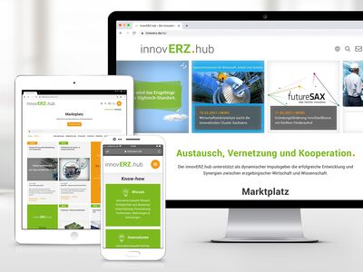 Responsive Webseite innovERZ.hub